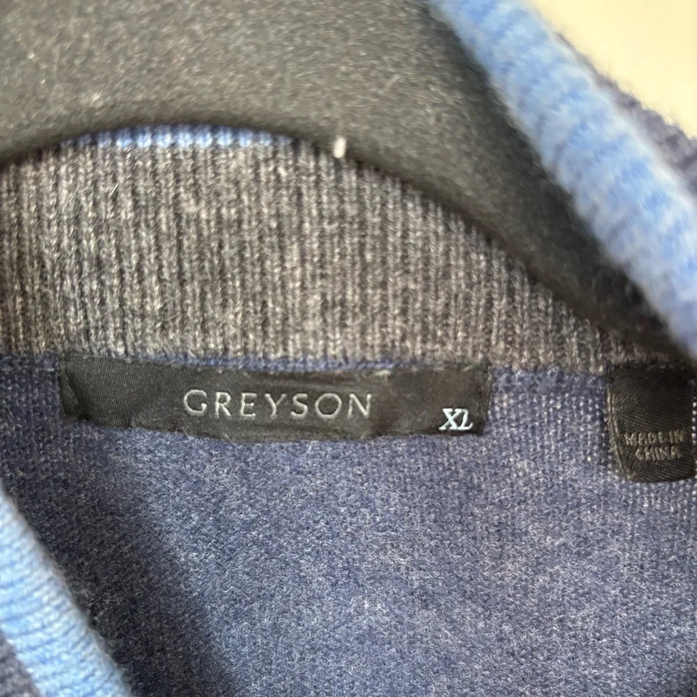 Greyson Wool & Cashmere 1/4 Zip Sweater‎ Size XL